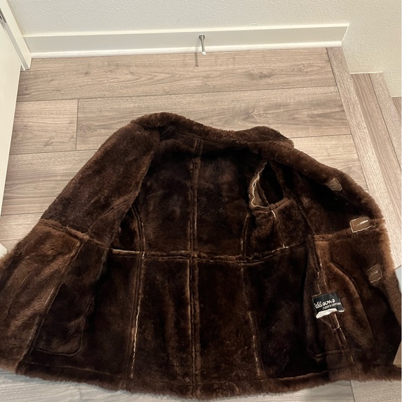 Wilson Suede & Leather Sheepskin and Wool Coat - Picture 2 of 5